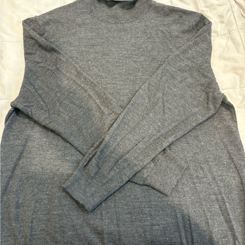 Club RoomMen's Turtleneck Gray Sweater-XXL